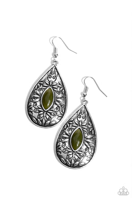Two PERENNIALS in a Pod - Green Earrings