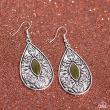 Load image into Gallery viewer, Two PERENNIALS in a Pod - Green Earrings