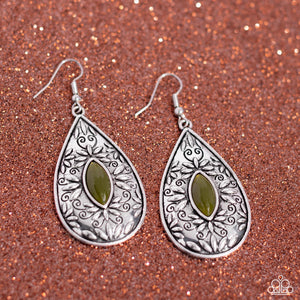 Two PERENNIALS in a Pod - Green Earrings