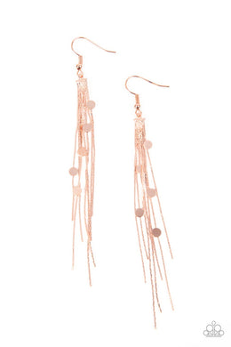 Cosmic Cascade - Copper Earrings