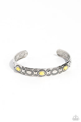 Cactus Canopy - Yellow Cuff Bracelet