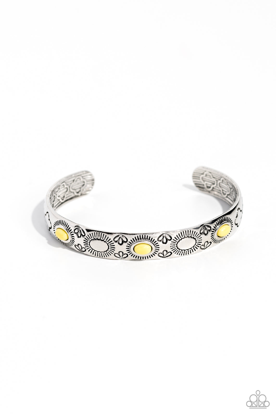 Cactus Canopy - Yellow Cuff Bracelet