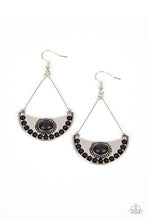 Load image into Gallery viewer, Canyon Canoe Ride - Black Earrings