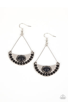 Canyon Canoe Ride - Black Earrings