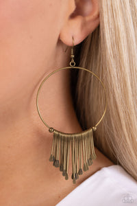 The Little Dipper - Brass Earrings