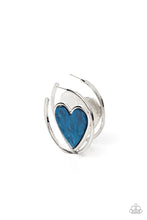 Load image into Gallery viewer, Smitten with You - Blue Hoop Earrings