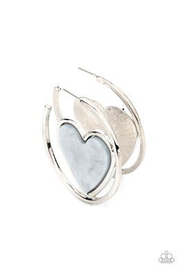 Smitten with You - Silver Hoop Earrings