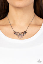 Load image into Gallery viewer, Thunderstruck Teardrops - Black Gunmetal Necklace