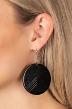 Load image into Gallery viewer, On the Edge of Edgy - Black Earrings