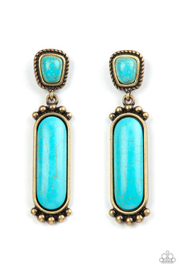 Southern Charm - Brass Post Earrings