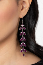 Load image into Gallery viewer, Fanciful Foliage - Purple Earrings