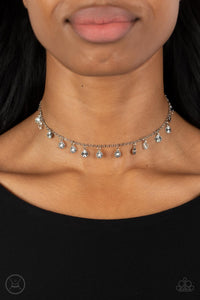 Chiming Charmer - Silver Choker Necklace