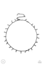 Load image into Gallery viewer, Bringing SPARKLE Back - Black Gunmetal Choker Necklace