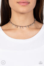 Load image into Gallery viewer, Bringing SPARKLE Back - Black Gunmetal Choker Necklace