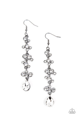 Wedding Day Dazzle - Black Gunmetal Earrings