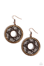 Load image into Gallery viewer, Whirly Whirlpool - Copper Earrings