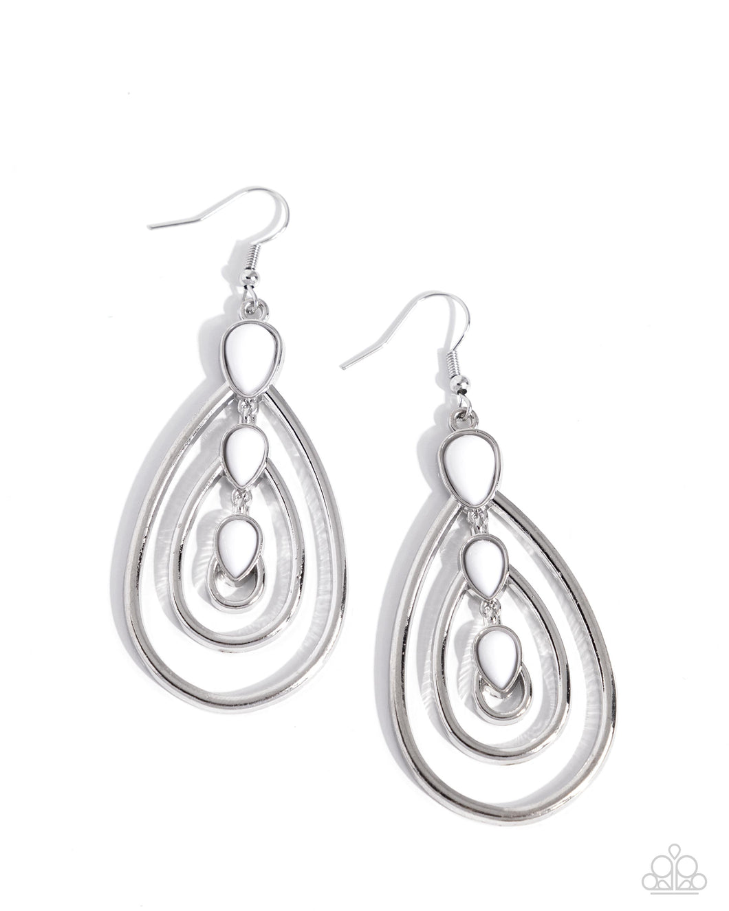 Sweat and TIERS - White Earrings