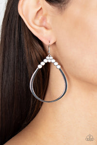 Festive Fervor - White Earrings