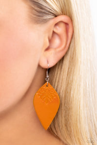Naturally Nostalgic - Yellow Earrings