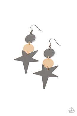 Star Bizarre - Multi (Gunmetal) Earrings