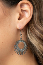 Load image into Gallery viewer, Rebel Resplendence - Black Gunmetal Earrings
