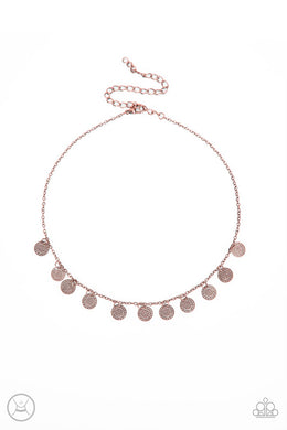 On My CHIME - Copper Choker Necklace