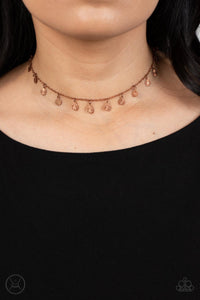 Chiming Charmer - Copper Choker Necklace