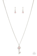 Load image into Gallery viewer, Prized Key Player - Pink Necklace