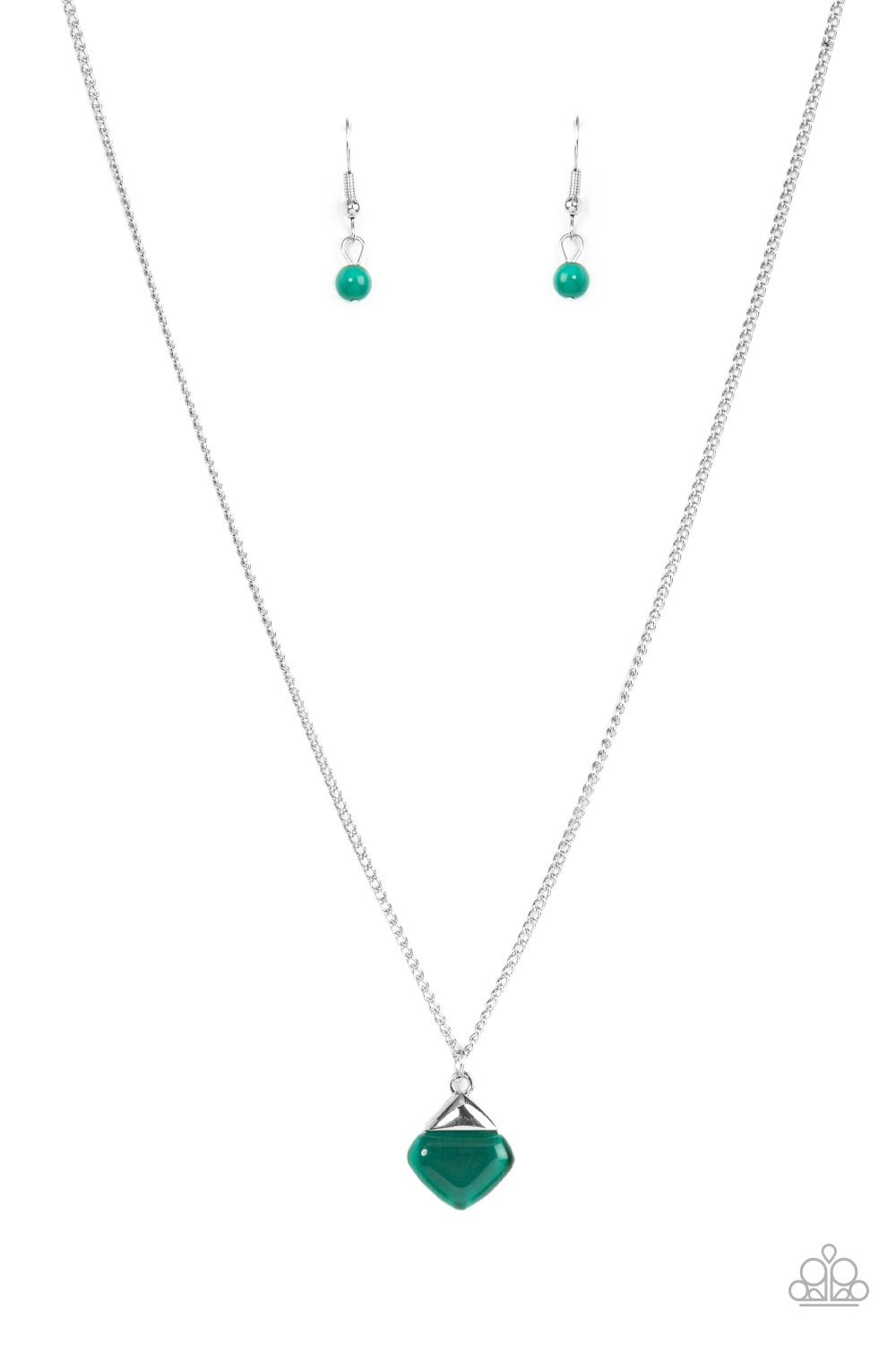 Gracefully Gemstone - Green Necklace