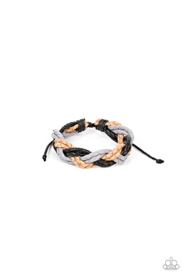 On Adventure Time - Black Sliding Knot Bracelet