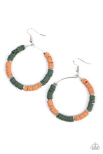 Load image into Gallery viewer, Skillfully Stacked - Green Earrings
