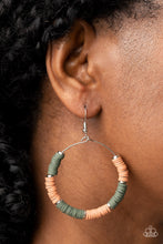 Load image into Gallery viewer, Skillfully Stacked - Green Earrings