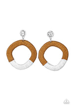 Load image into Gallery viewer, Thats a WRAPAROUND - Brown Post Earrings