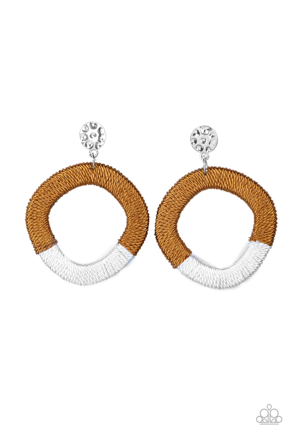 Thats a WRAPAROUND - Brown Post Earrings