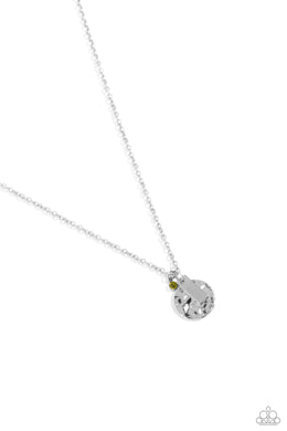 Minimal EFFORTLESS - Green Necklace