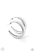 Load image into Gallery viewer, Dune Dynasty - Silver Hoop Earrings
