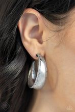 Load image into Gallery viewer, Dune Dynasty - Silver Hoop Earrings