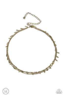 Monochromatic Magic - Brass Choker Necklace