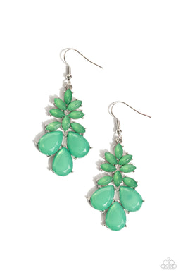 Fashionista Fiesta - Green Earrings
