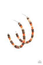 Load image into Gallery viewer, Effortlessly Earthy - Orange Hoop Earrings