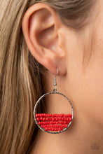Load image into Gallery viewer, Head-Over-Horizons - Red Earrings