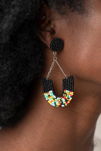 Load image into Gallery viewer, Make it RAINBOW - Black Post Earrings