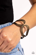 Load image into Gallery viewer, Shockwave Attitude - Brass Bracelet