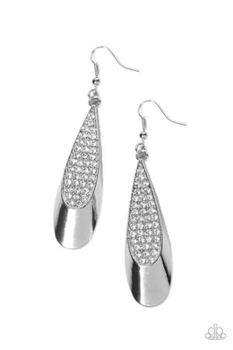 Prismatically Persuasive - White Earrings