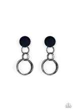 Load image into Gallery viewer, Industrialized Fashion - Black Gunmetal Post Earrings