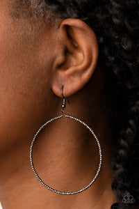 Basically Beaded - Black (Gunmetal) Earrings