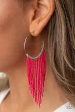 Load image into Gallery viewer, Saguaro Breeze - Pink Hoop Earrings