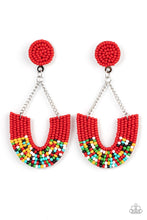 Load image into Gallery viewer, Make it RAINBOW - Red Post Earrings