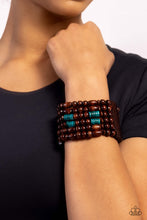 Load image into Gallery viewer, Paradise Palazzo - Blue Stretchy Bracelet