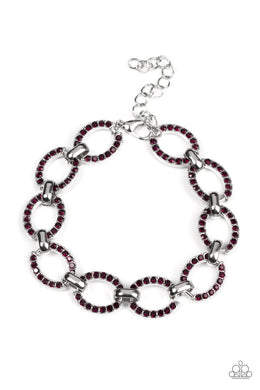 Date Night Debonair - Purple Bracelet